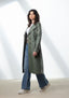 olive leather trench coat