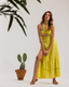 Yellow Cut Outs Dress