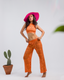 Orange Pants Set