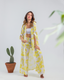 Yellow Linen Kimono Set