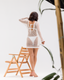 White Short See Through Coverup