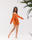 Orange Short Coverup