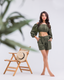 Olive Linen Short Set