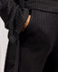 Black Knit 3 Pieces Suit