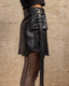 Black Short Leather Skirt