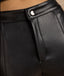 Black Skinny Leather Pants