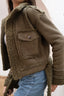 Olive Teddy Short Casual Jacket