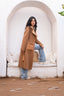 Brown Mid length Teddy  Coat