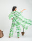 Green Linen Kimono Set