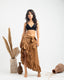 Brown Fringes Skirt