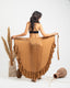 Brown Fringes Skirt