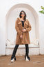 Brown Mid-length wool Coat