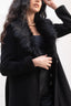 Black Furry mid length Coat