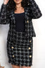 Black plaid pattern suit