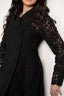 Black Dentelle Mid length coat