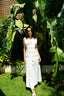 White Sleeveless Linen Long Dress