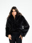 black full fur jacket