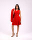 red suit dress