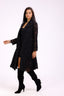 Black Dentelle Mid length coat
