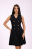 black suit dress set