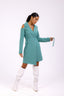 mint green belt dress