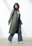 olive leather trench coat
