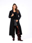 black long Double-Breasted Wool Coat