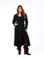 black long Double-Breasted Wool Coat