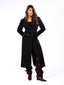 black long Double-Breasted Wool Coat