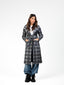 gray plaid coat