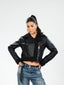 black teddy leather jacket