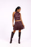 maroon leather set